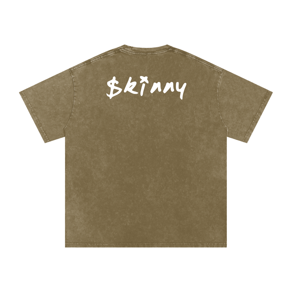 PINKYFACE Snow Washed Oversized T-Shirt