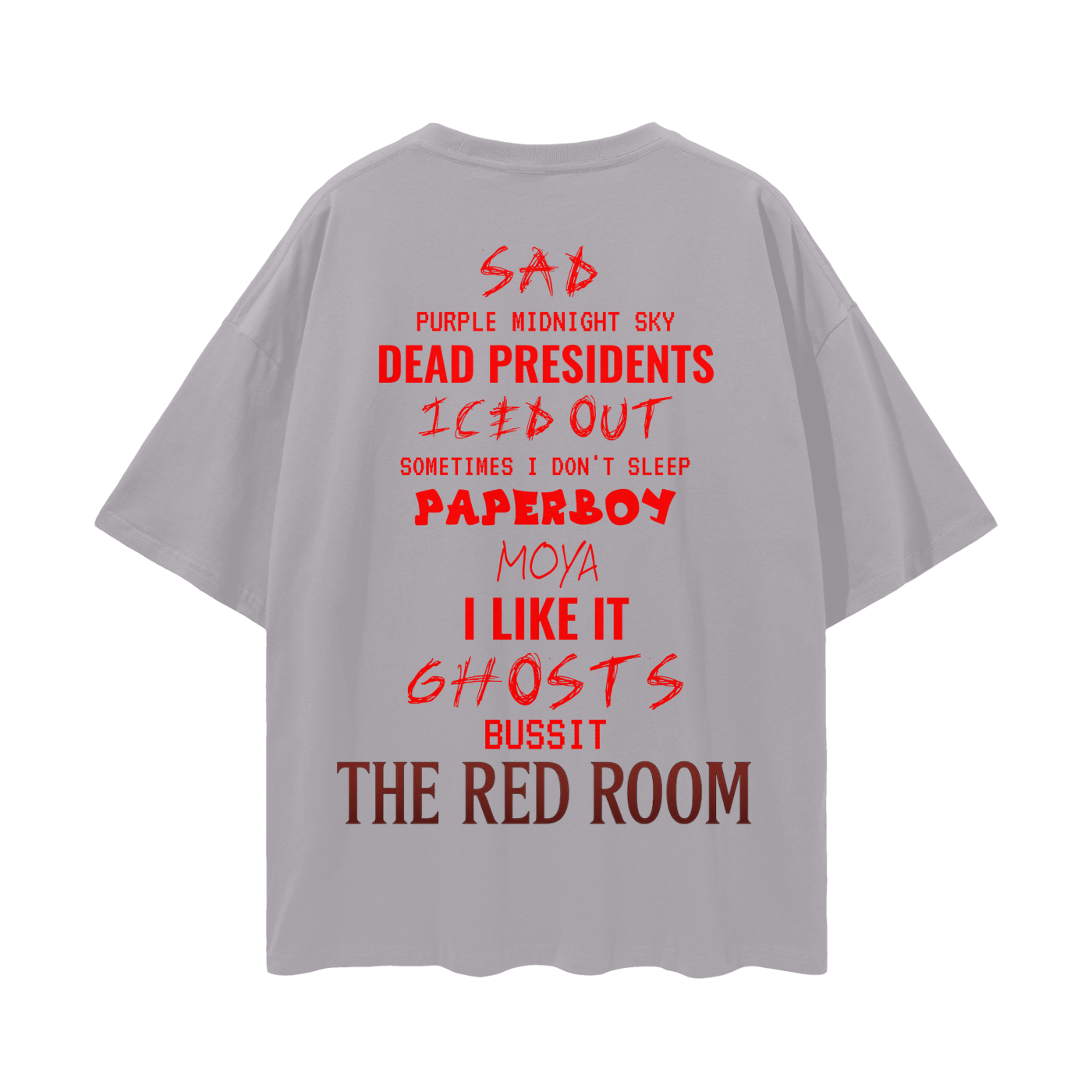 $kinny Red Room Drop Shoulder T-Shirt