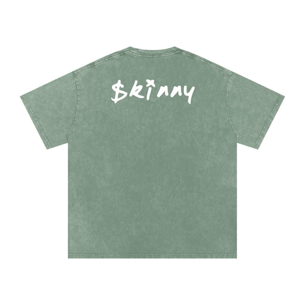 PINKYFACE Snow Washed Oversized T-Shirt
