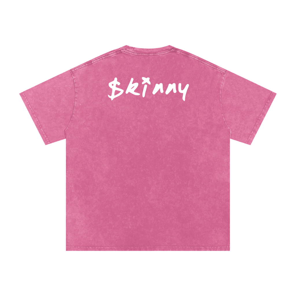 PINKYFACE Snow Washed Oversized T-Shirt