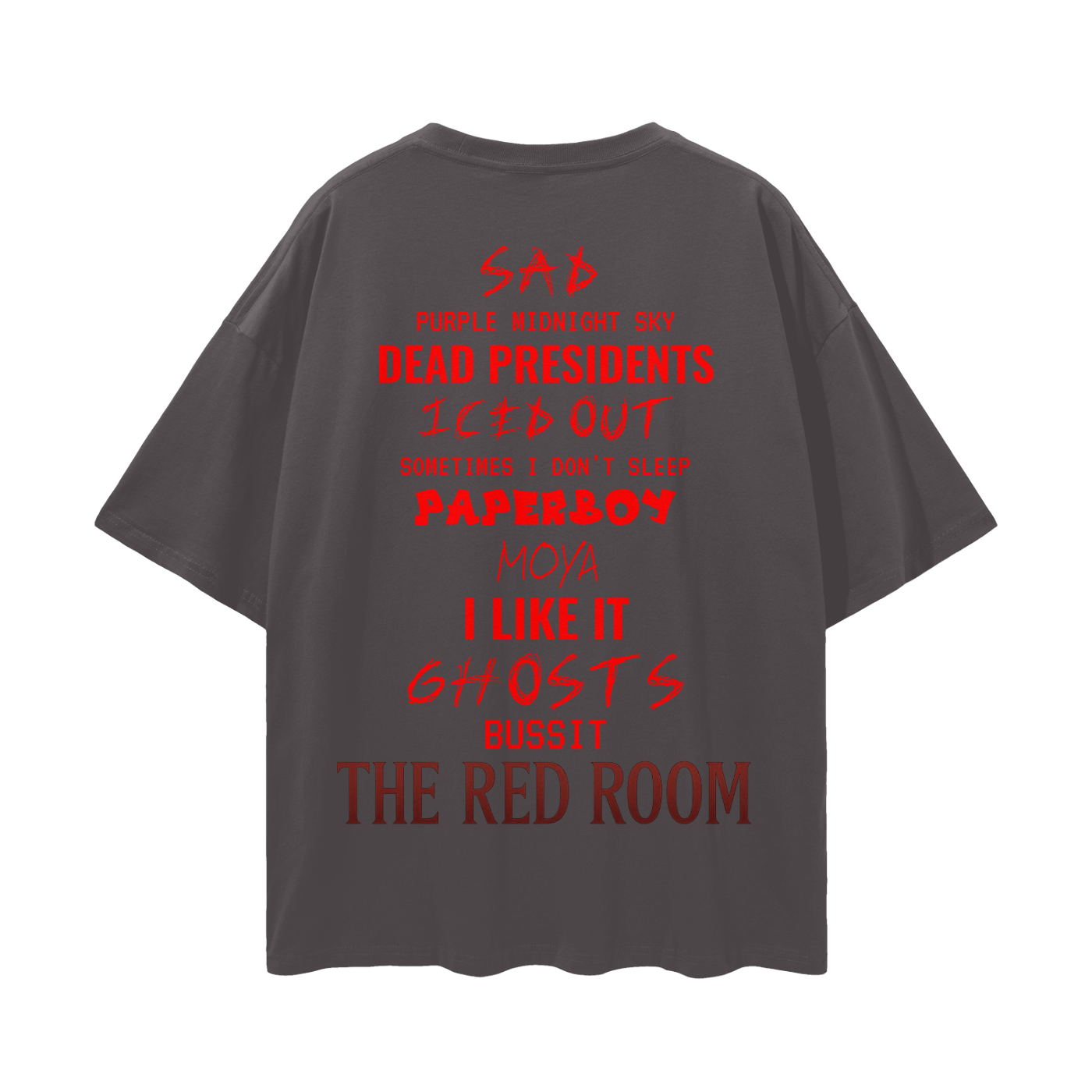 $kinny Red Room Drop Shoulder T-Shirt