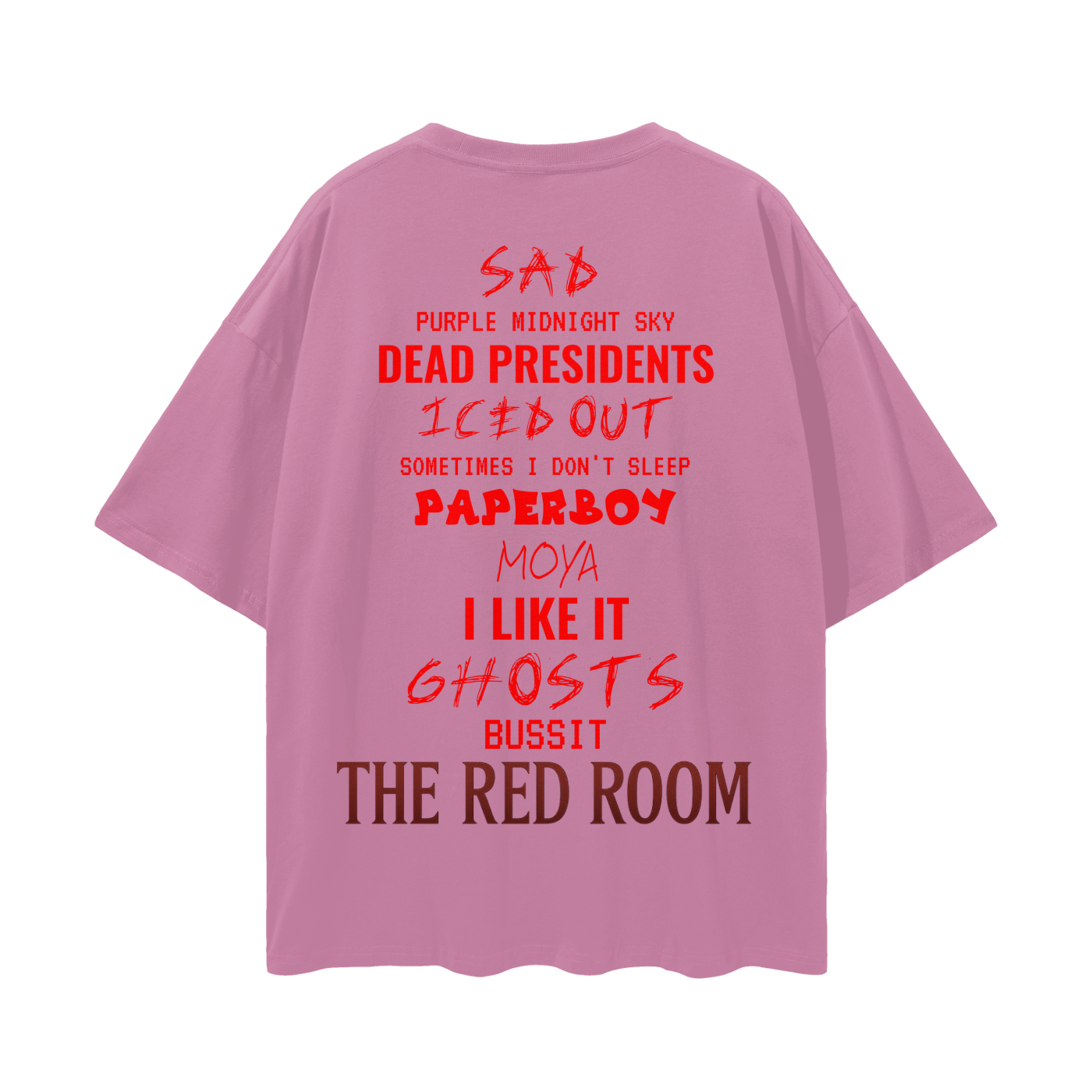 $kinny Red Room Drop Shoulder T-Shirt