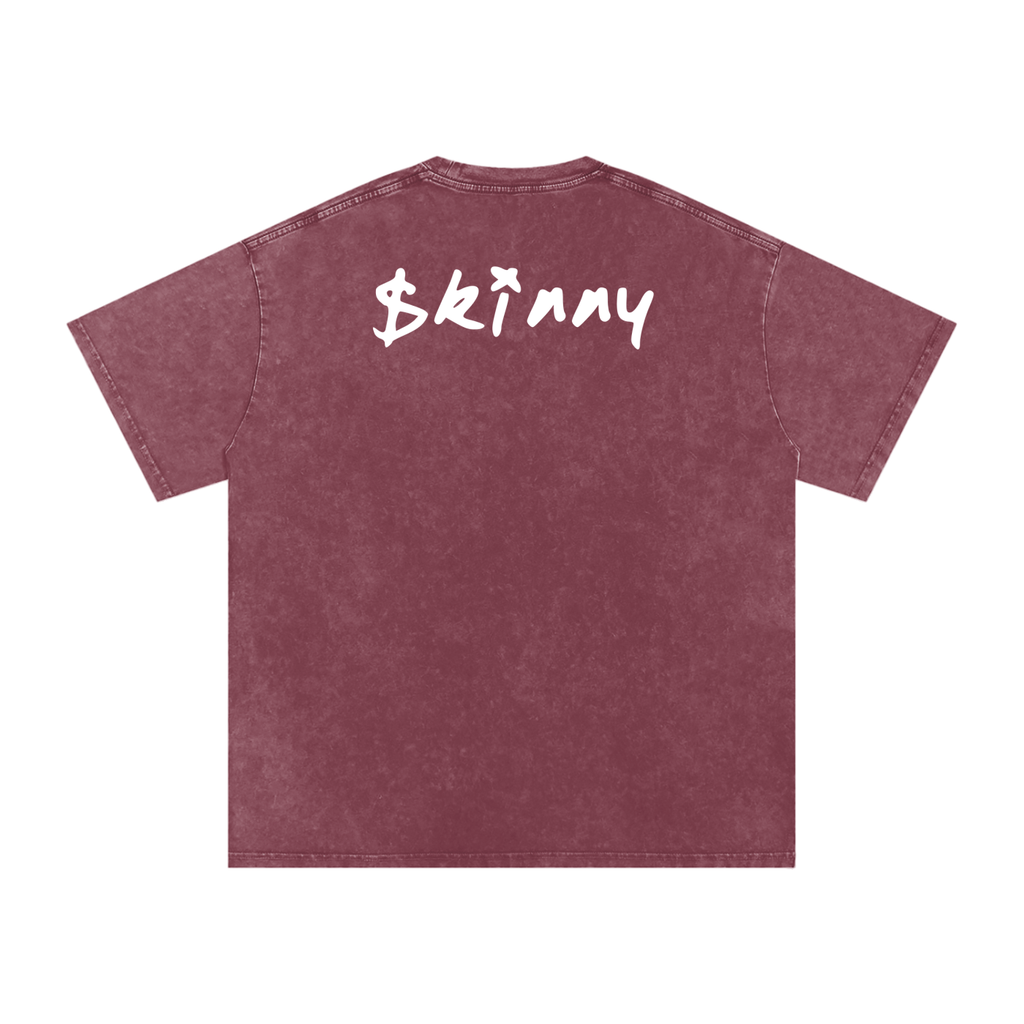 PINKYFACE Snow Washed Oversized T-Shirt