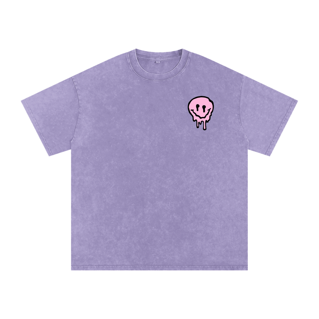 PINKYFACE Snow Washed Oversized T-Shirt