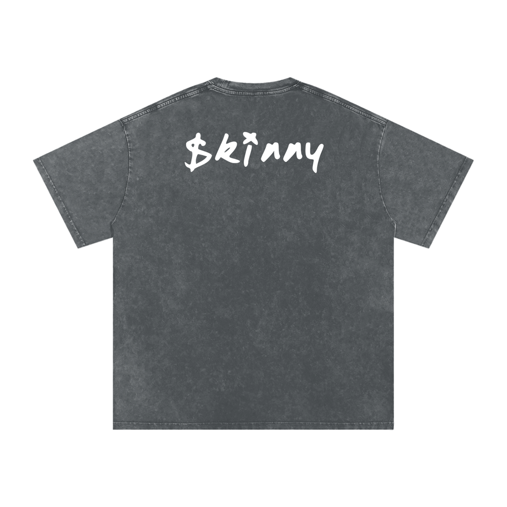 PINKYFACE Snow Washed Oversized T-Shirt
