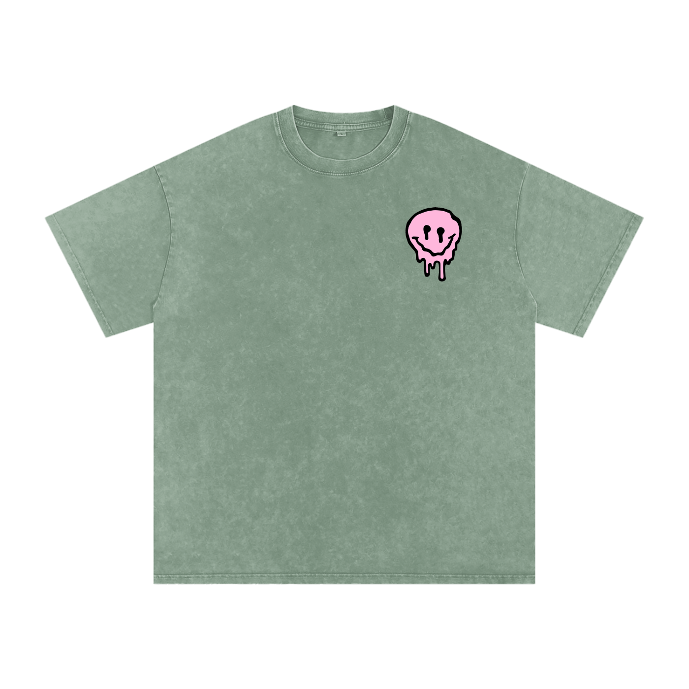 PINKYFACE Snow Washed Oversized T-Shirt