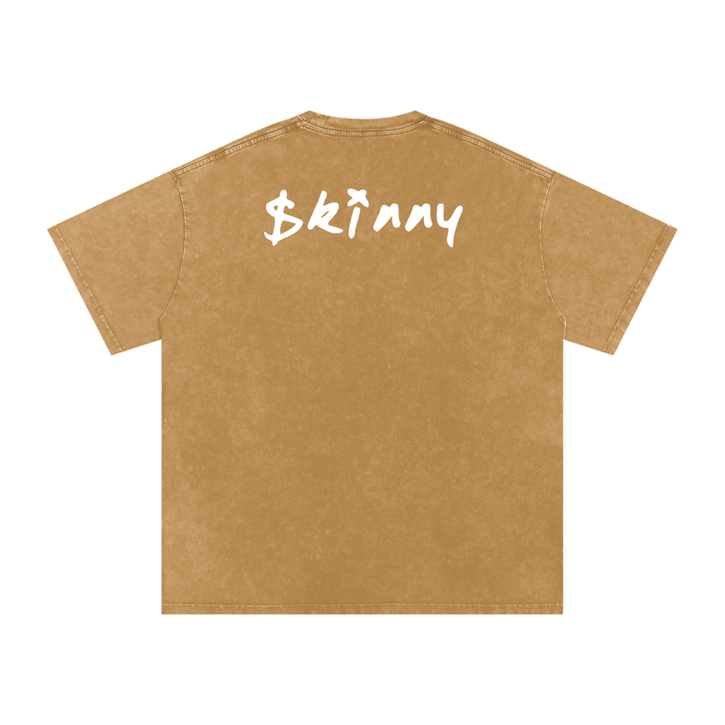 PINKYFACE Snow Washed Oversized T-Shirt