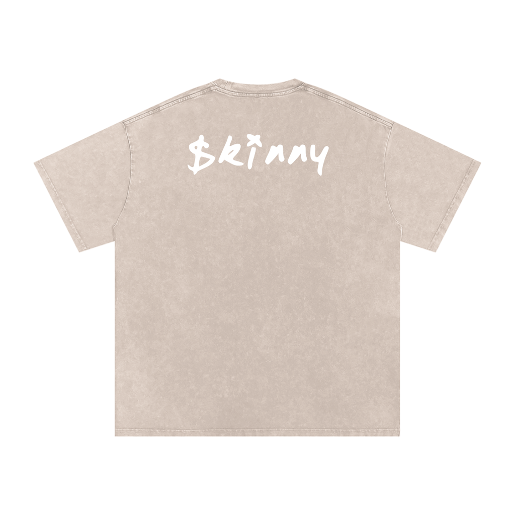 PINKYFACE Snow Washed Oversized T-Shirt