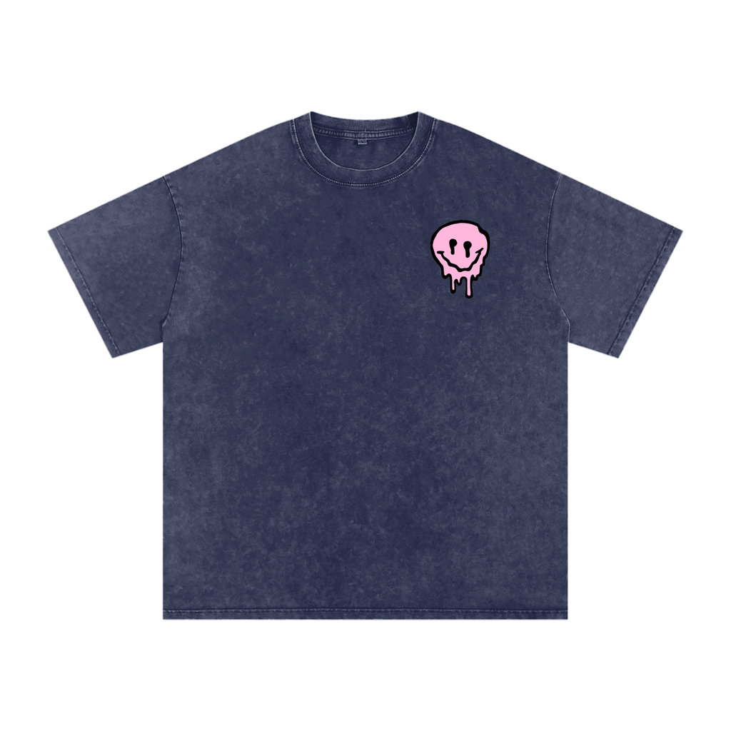 PINKYFACE Snow Washed Oversized T-Shirt