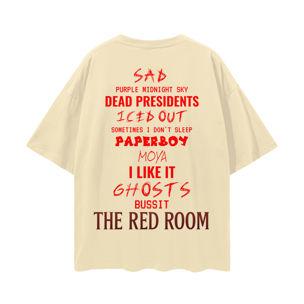 $kinny Red Room Drop Shoulder T-Shirt