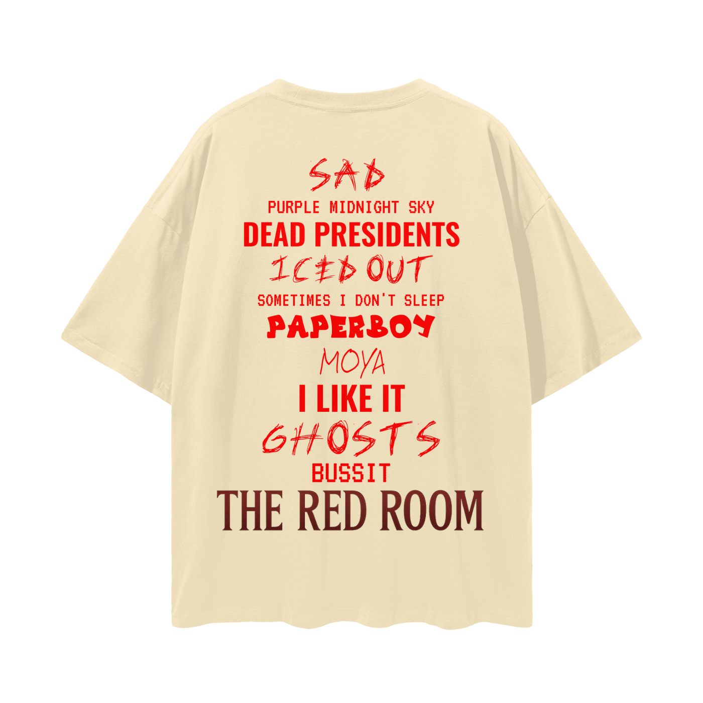 $kinny Red Room Drop Shoulder T-Shirt