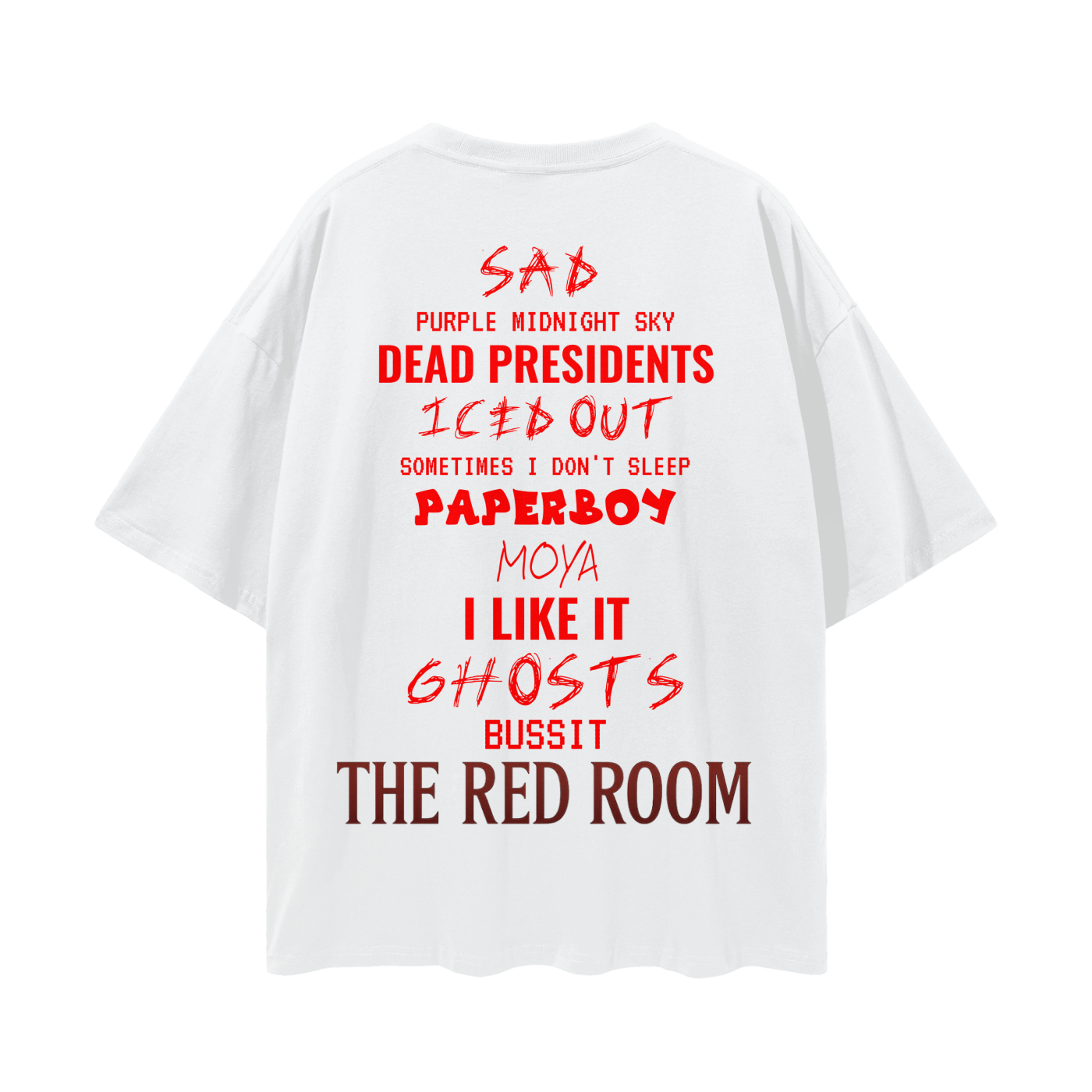 $kinny Red Room Drop Shoulder T-Shirt