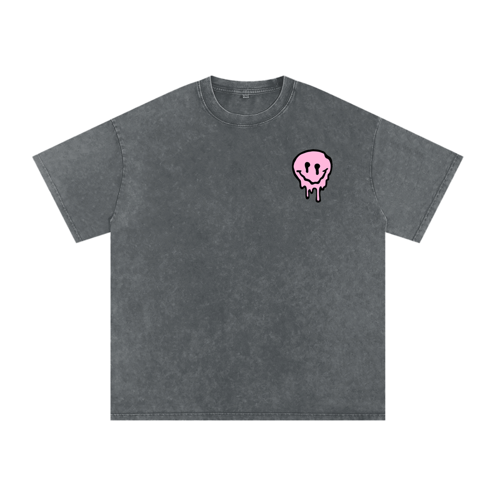 PINKYFACE Snow Washed Oversized T-Shirt
