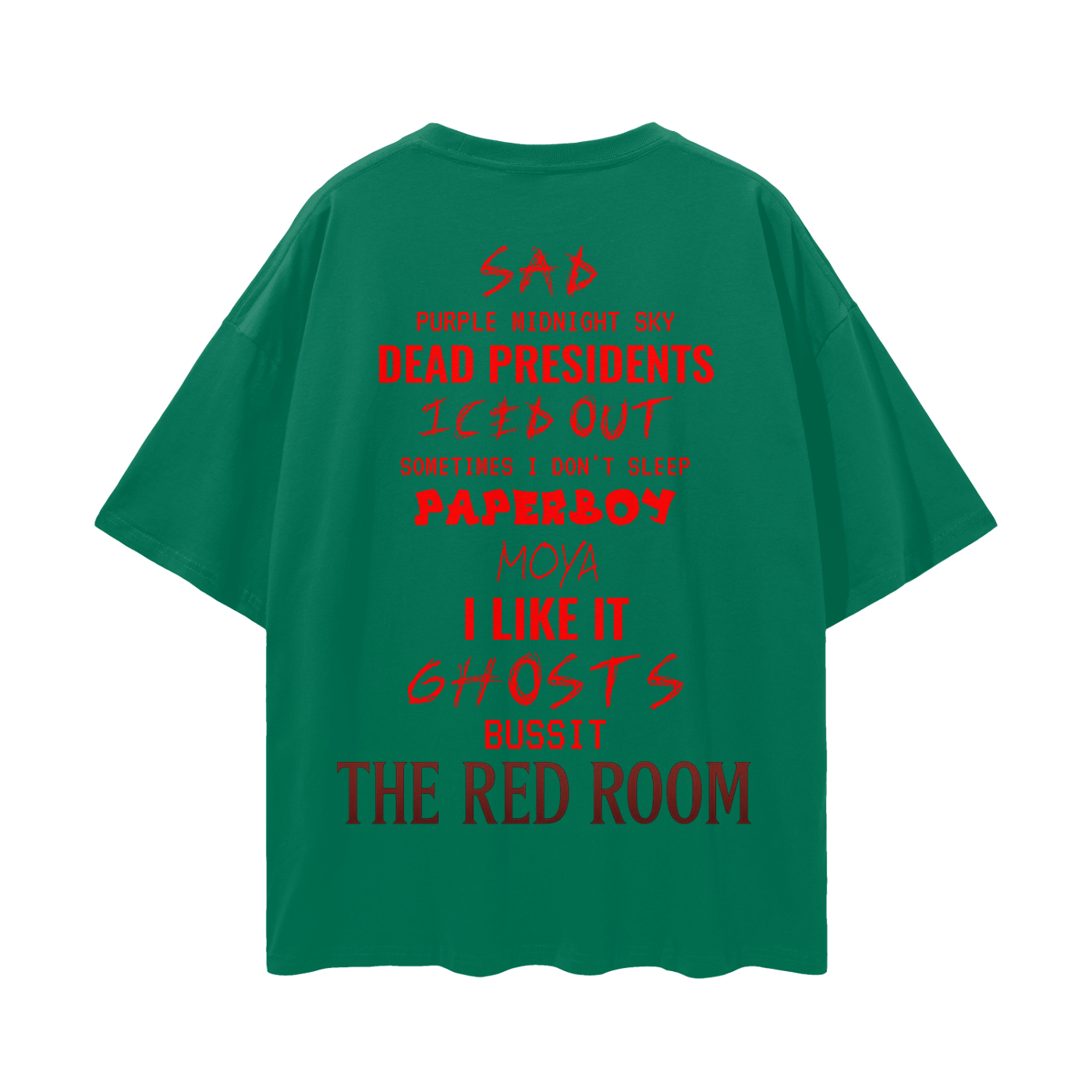 $kinny Red Room Drop Shoulder T-Shirt