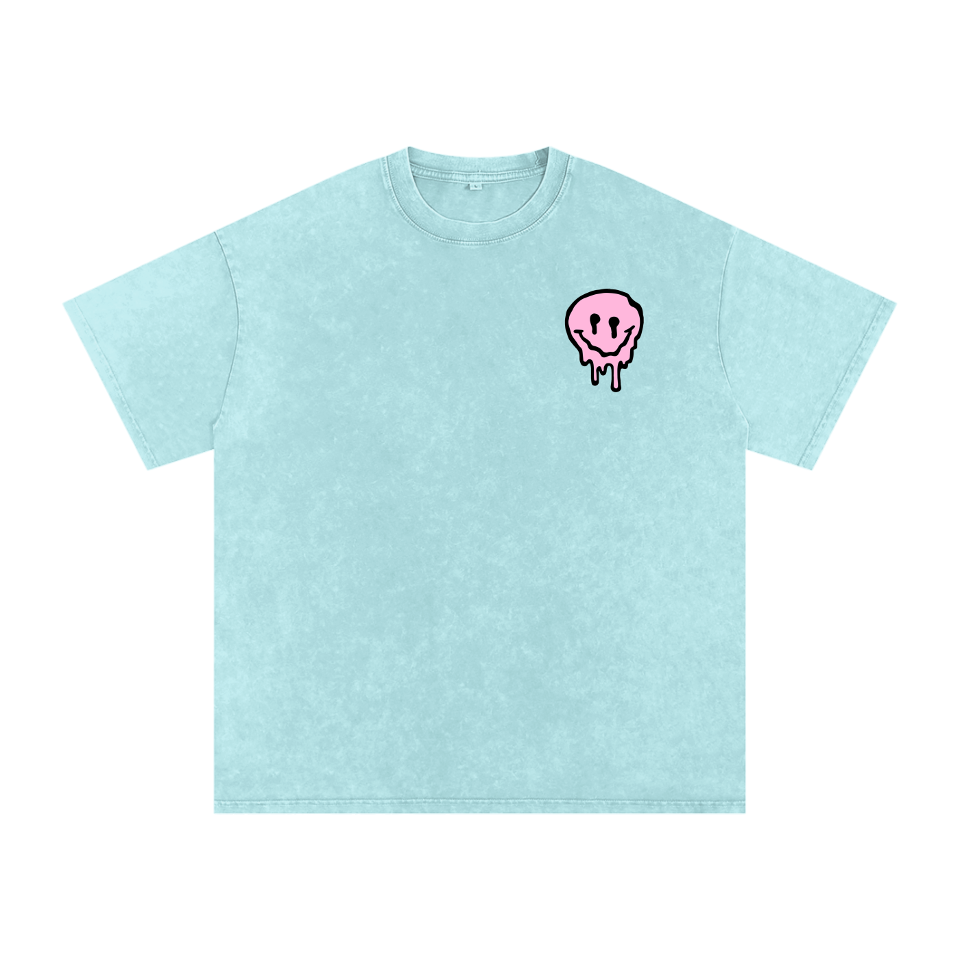 PINKYFACE Snow Washed Oversized T-Shirt