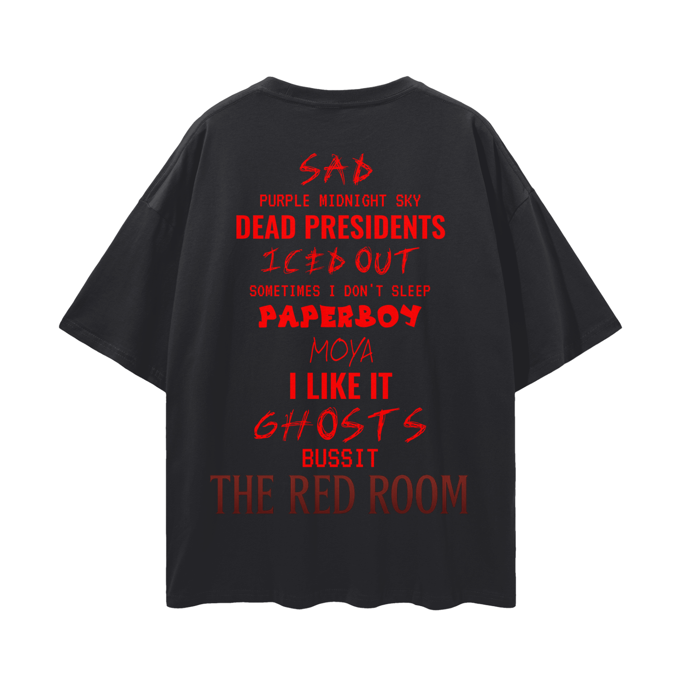 $kinny Red Room Drop Shoulder T-Shirt