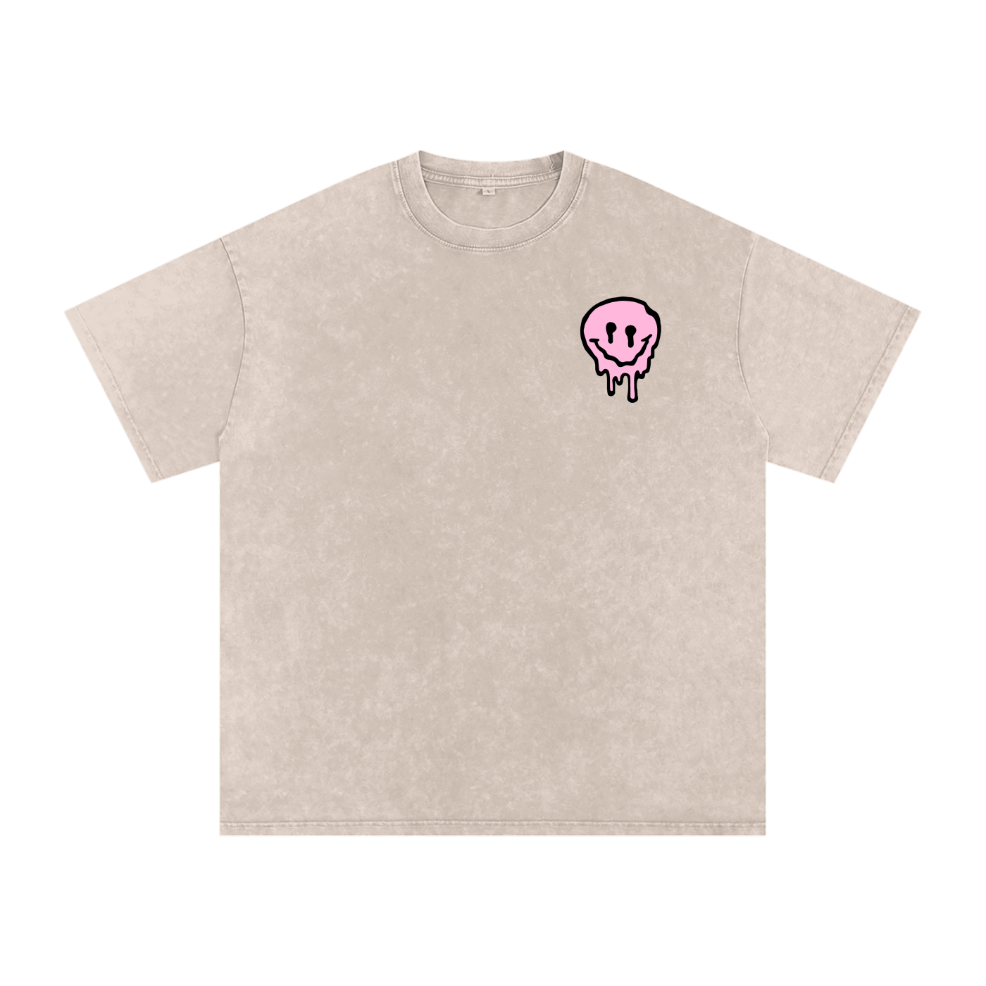 PINKYFACE Snow Washed Oversized T-Shirt