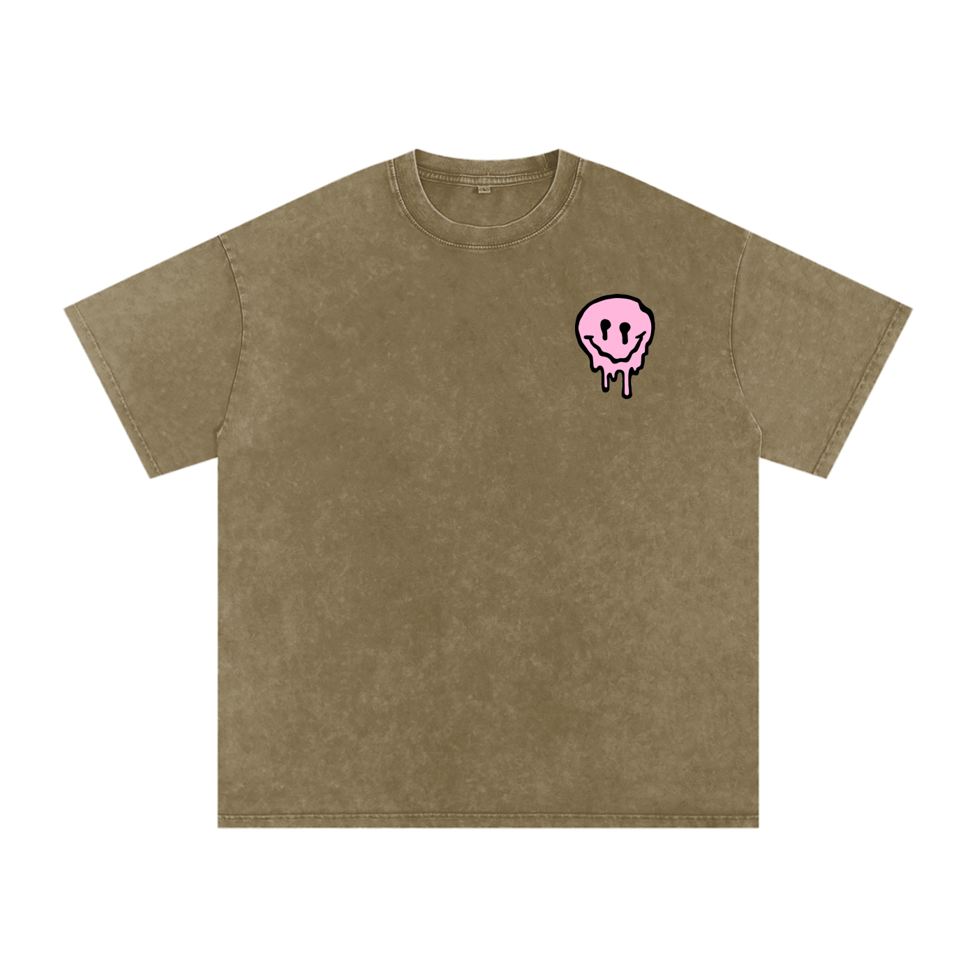 PINKYFACE Snow Washed Oversized T-Shirt